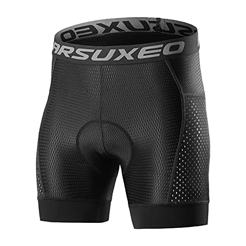 Lixada Ciclismo Ropa interior acolchada 5D Gel acolchado Pantalones cortos de bicicleta de secado rápido antideslizante MTB bicicleta Riding Shorts