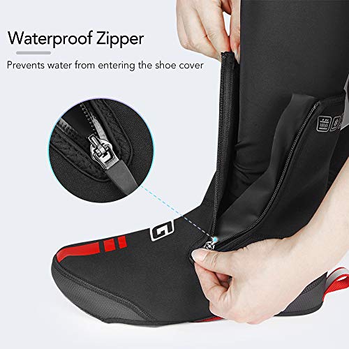 Lixada Cubrezapatillas de Ciclismo Impermeables a Prueba de Viento Cubrezapatos Cálidos MTB de Carretera Bicicleta Fundas para Zapatos de Invierno Protector