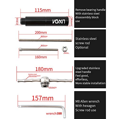 Lixada Kit de Herramientas de Extracción y Instalación para Soporte Inferior de Bicicleta Removedor de Pedalier de Bicicleta para BB86/BB30/BB91/BB92/PF30