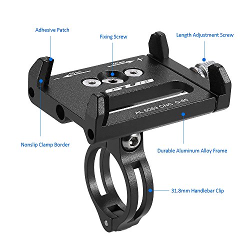 Lixada Mountian Bike Teléfono Montar Universal Ajustable de Bicicletas de Teléfono Celular GPS Montar Soporte de Soporte Abrazadera de la Horquilla
