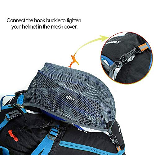 Lixxada Mochila de Ciclismo Impermeable 18L Unisexo Respirable Ultraligero con Cubierta de Lluvia Mochila de Hombro para Ciclismo Montañismo Viajes