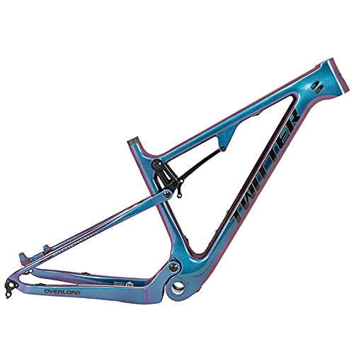 LJHBC Marco de Bicicleta Cuadro de Bicicleta de montaña de Fibra de Carbono 29ER Clase Todoterreno XC Bicicleta con Amortiguador (Sin Amortiguador)(Size:29x17in)