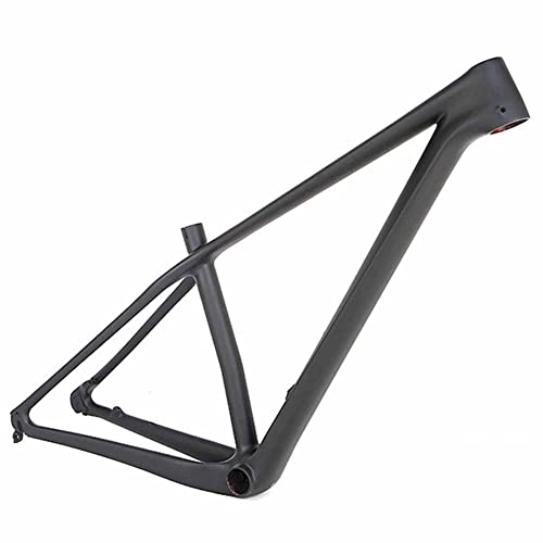 LJHBC Marco de Bicicleta Cuadro de Bicicleta de montaña de Fibra de Carbono Todo Negro Mate EPS Cuadro de Clase Todoterreno XC Liberación rápida 29 Pulgadas Personalizable(Size:29x17in)