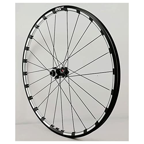 lkpqdwqz Juego de Ruedas de Bicicleta de montaña 26 27,5 Pulgadas 15 mm/12 mm Eje pasante, XC MTB Rueda Delantera/Trasera Freno de Disco de llanta de Doble Pared