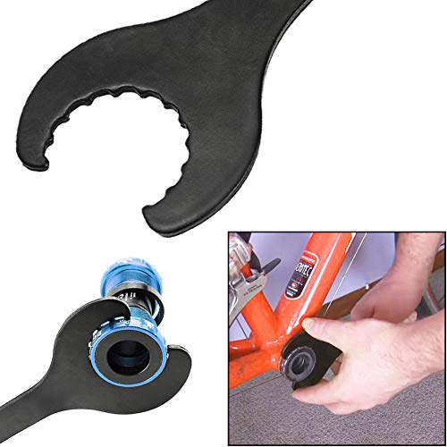 Llave Eje Pedalier Para Bicicleta, Llave de bicicleta Llaves Para Desmontar Pedalier, Llave Pedalier Hollowtech Con Adaptador De Plastico, Utensilio Para Instalar Y Desmontar El Eje Pedalier - Negro