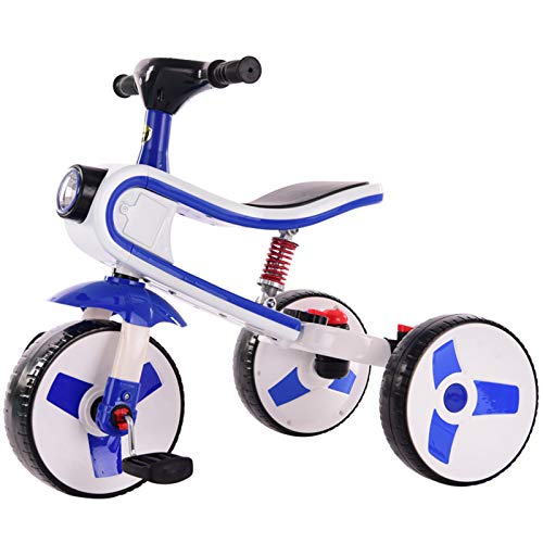 LLCX El Carro de bebé de los niños de Tres Ruedas de Bicicletas Bicicletas Hombres Y Mujeres con Descuento de niños de 1-5 años,Azul