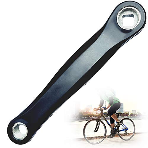LLMZ Brazo De Manivela 1 pcs Manivela De Bicicleta De Aleación para Bicicleta De Montaña y Carretera Negro 175 mm
