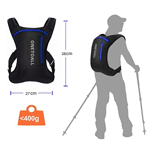 Local Lion 5.5L Mochila de Ciclismo para Hidratación, Equipo Ligero para Running Correr Senderismo Caminar (azul3)