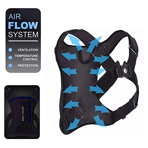 Local Lion 5.5L Mochila de Ciclismo para Hidratación, Equipo Ligero para Running Correr Senderismo Caminar (azul3)