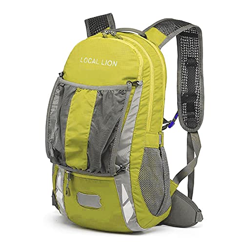 Local Lion Mochila 20L de Ciclismo Montaña Senderismo Macutos Trekking Camping al Aire Libre Nylon con Cubierta de Lluvia para Hombres y Mujeres