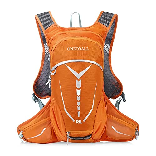 Local Lion Mochila de Ciclismo 12L/18L Unisex Impermeable con Funda de Casco, Adecuado para Senderismo Running Montanismo Camping Viaje Deporte al Aire Libre