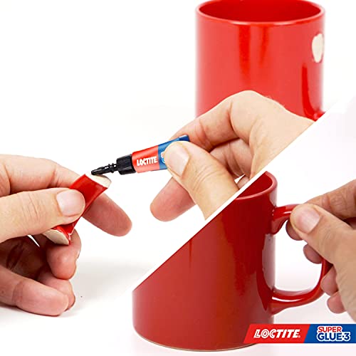 Loctite Super Glue-3 Original Mini Trio, pegamento universal con triple resistencia, adhesivo transparente, pegamento instantáneo y fuerza instantánea, 3x1 g