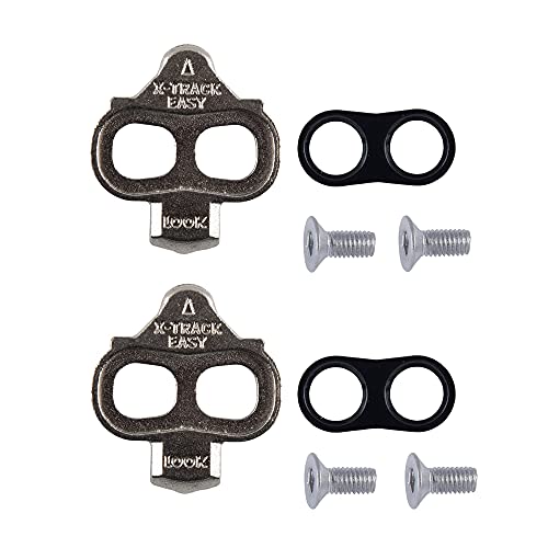 LOOK Cycle - Calas X-Track Easy - Desenganche Multidireccional - Ultra Compacto - Ligeras - Libertad Angular 6° - Calas para MTB, Compatible con Todos los Pedales Estándar SPD