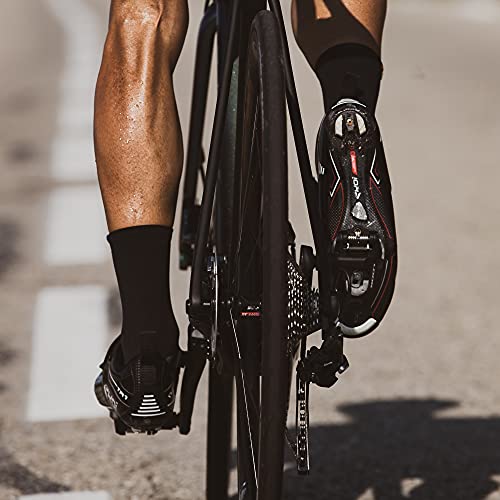 LOOK Cycle - Pedales de Bicicleta KEO 2 MAX Carbon - Gran Superficie de Contacto 500mm² - Transferencia Total de Potencia - Pedales UltraLigeros, Cuerpo Carbon - Tensión Ajustable