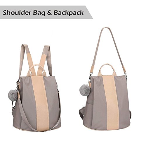 LOSMILE Mujer Bolsos mochila Bolsos de mano Bolsos bandolera Mochila de a diario Bolsa de Viaje Bolsos de peso Ligero Nylon Backpack Daypack para Escuela trabajo fecha