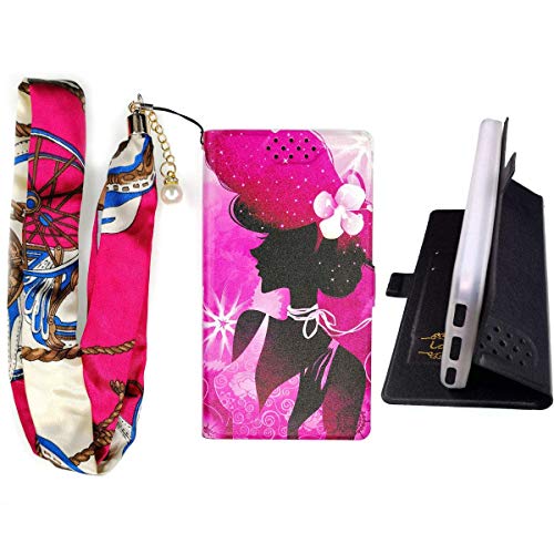 Lovewlb Funda para Hiya Smartx Smart X Funda Flip Cuero de la PU+ Cover Case de Silicona Protección Fija SN