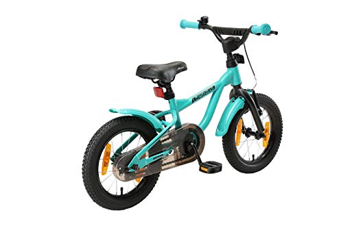 LÖWENRAD Bicicleta Infantil para niños y niñas a Partir de 3-4 años | Bici 14" Pulgadas con Frenos | Turquesa