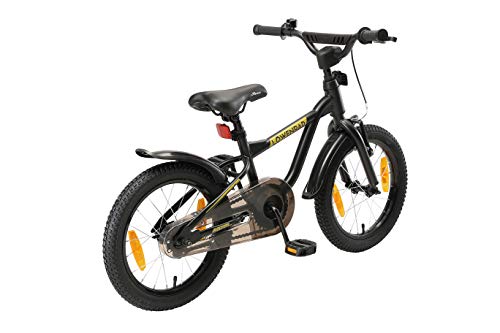 LÖWENRAD Bicicleta Infantil para niños y niñas a Partir de 4-5 años | Bici 16" Pulgadas con Frenos | Negro