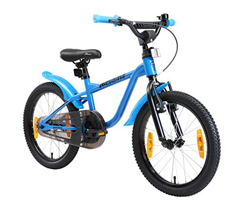 LÖWENRAD Bicicleta Infantil para niños y niñas a Partir de 5 años | Bici 18" Pulgadas con Frenos | Azul