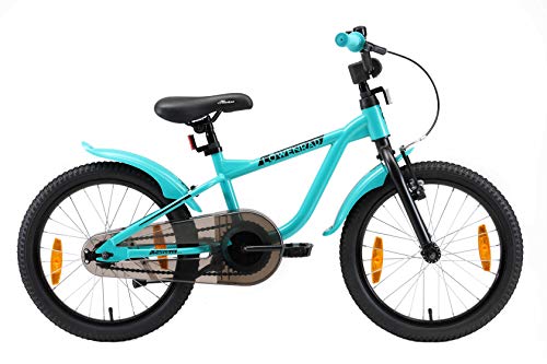 LÖWENRAD Bicicleta Infantil para niños y niñas a Partir de 5 años | Bici 18" Pulgadas con Frenos | Turquesa