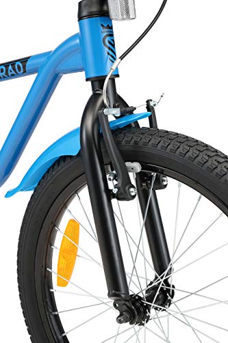 LÖWENRAD Bicicleta Infantil para niños y niñas a Partir de 6 años | Bici 20" Pulgadas con Frenos | Azul