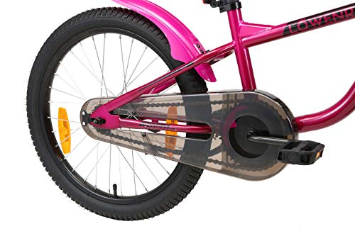 LÖWENRAD Bicicleta Infantil para niños y niñas a Partir de 6 años | Bici 20" Pulgadas con Frenos | Berry