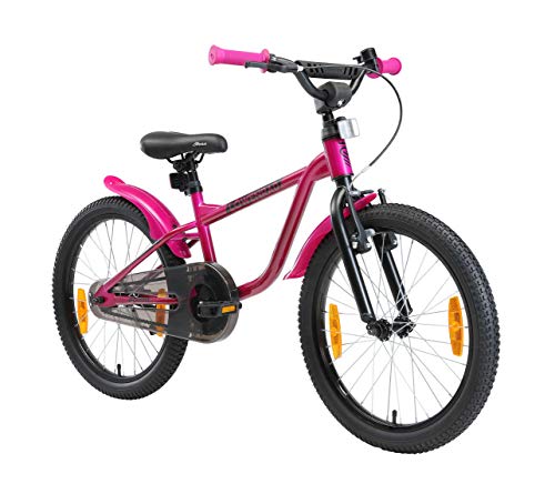 LÖWENRAD Bicicleta Infantil para niños y niñas a Partir de 6 años | Bici 20" Pulgadas con Frenos | Berry
