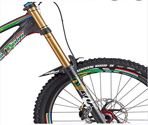 LS LETONG SINIAN Guardabarros MTB, 1 Juego de Guardabarros Combinados, Apto para Guardabarros de Bicicleta de montaña Delanteros o Traseros, para Guardabarros de Bicicleta de 16 a 29 Pulgadas