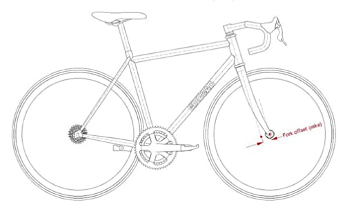 LSRRYD 700C Bicicleta De Carretera Carbon Fibre Horquillas Freno De V Horquilla Rígida 1-1/8 Horquilla QR 9mm 420g (Color : Red)