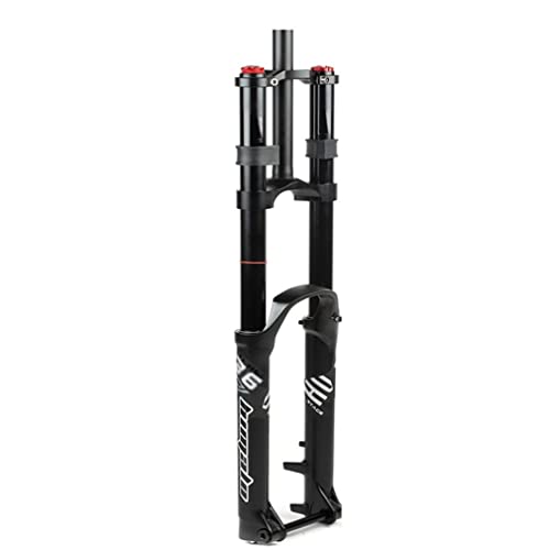 LSRRYD Bicicleta Montaña Suspensión Horquilla Cuesta Abajo 26/27.5/29'' Aire Horquillas MTB Disco Freno Doble Hombro Horquilla 1-1/8 15mm Eje Pasante 160mm Recorrido Ajuste Rebote 3200g