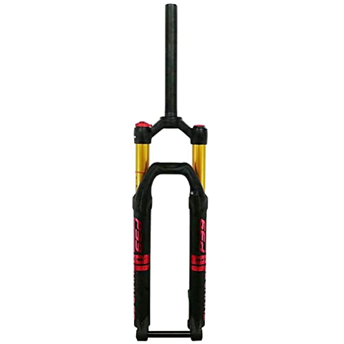 LSRRYD Horquilla Suspensión Bicicleta Montaña 26/27.5/29'' 120mm Recorrido 15mm Eje Pasante Disco Freno MTB Aire Amortiguador 1-1/8'' Ultraligero 1870G (Color : Red HL, Size : 27.5'')