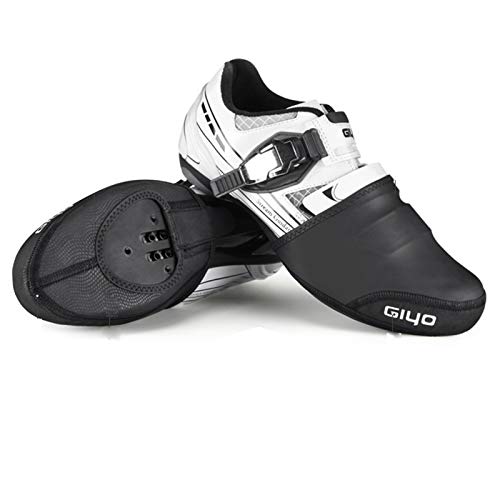 LTDD Cubrezapatillas de Bicicleta Material Resistente Al Viento Y Al Desgaste Puntera Corta Protector Térmico para Zapatos de Bicicleta (Negro)