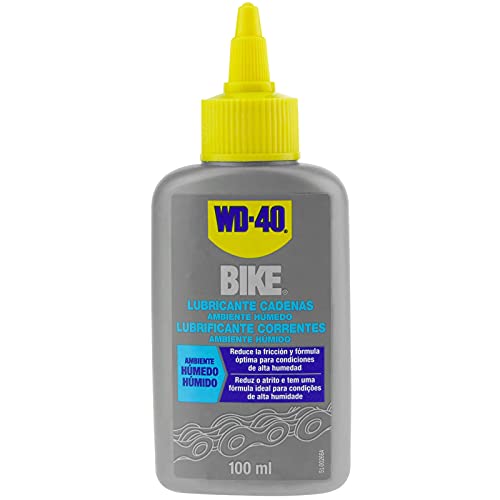 Lubricante de Cadenas de Bicicleta para Ambiente Húmedo - WD-40 BIKE - Gotero 100ml