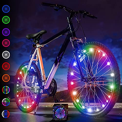 Luces LED Active Life para ruedas de bicis (set de 2 multicolor). Regalo de Pascua idóneo para niños. Top ventas navideñas 2020 para ejercitarse. Ideal para divertirse en cualquier ocasión.