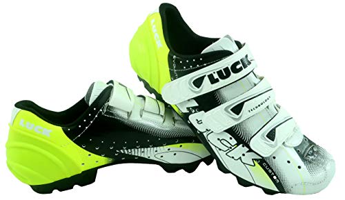 Luck Extreme 3.0 MTB Zapatillas de Ciclismo, Adultos Unisex, Amarillo, 37 EU