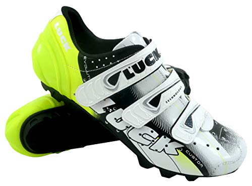 Luck Extreme 3.0 MTB Zapatillas de Ciclismo, Adultos Unisex, Amarillo, 44 EU