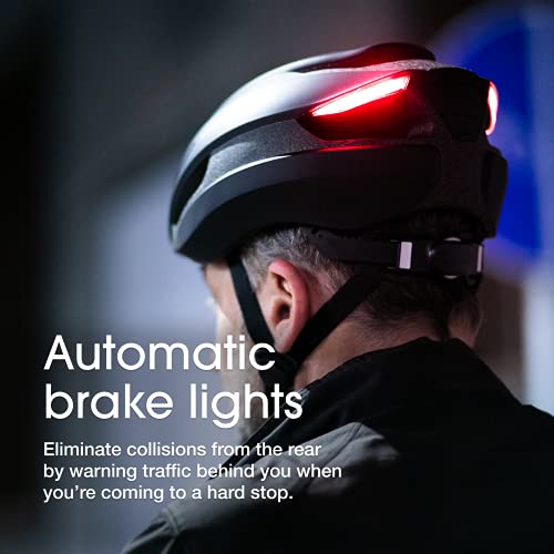 Lumos Ultra Casco Inteligene | Casco de Bicicleta | Luces LED Delanteras y traseras | Intermitentes | Luces de Freno | Conexión Bluetooth | Adulto: Hombre, Mujer (Electric Lime, Talla: M-L)