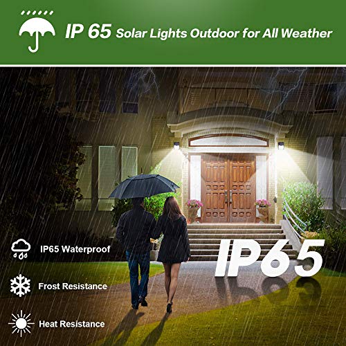 Luz Solar Exterior, [2020 Más Nuevo Modelo 6-Paquete 150 LED - 1000 Lumens] iPosible 180 °Iluminación Foco Solar con Sensor de Movimiento Impermeable Lámpara Solar para Jardín Camino