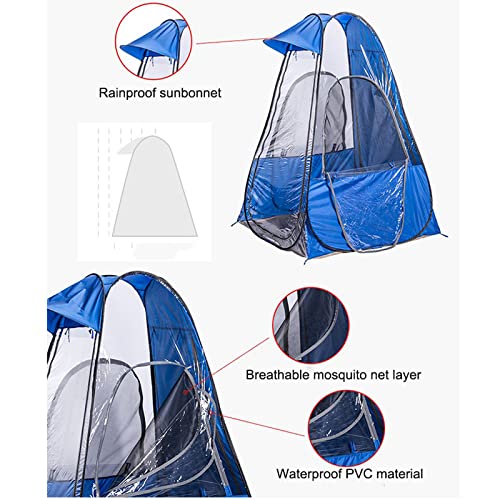 LWKBE Tienda del Tiempo del Refugio de Sol Deportes, Tienda de Doble Tienda portátil Puertas Dobles Deportes Privacidad Ducha Tienda para Acampar, Ciclismo,Azul