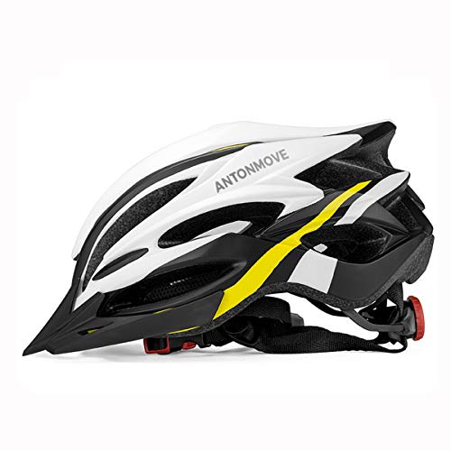 LXJ - Casco de ciclismo para hombre, cómodo, transpirable, para bicicleta de carretera, totalmente moldeado, Hombre, amarillo