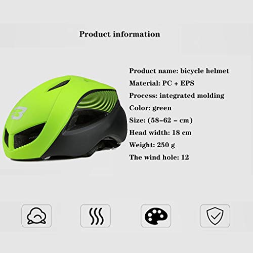 LXLAMP Casco Ciclismo Hombre Casco Schwinn Thrasher Casco Trek Casco Ciclismo Cascos Hombres Carretera Cascos for Bicicletas Casco Bicicleta Hombres Negro Verde Casco Bicicleta Adulto Carretera