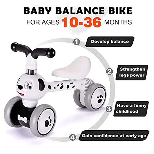 LZDMY Bicicleta sin Pedales para Niños 1 año, Andador Bebes Triciclos Infantil para Niños(10-36 Meses), Correpasillos Bebes, Bicicleta de Equilibrio, Regalo Bebé para Cumpleaños, Año Nuevo, Navidad