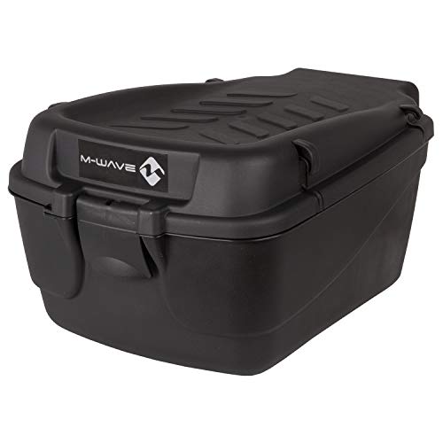 M-Wave Amsterdam Easy - Caja para bicicleta, color negro, talla 43.5 x 31 x 22 cm, 18 Liter