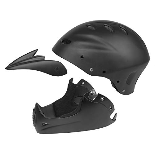 M-Wave Casco de Descenso All in 1 <, Talla M, 54-58 cm, Negro Mate, Unisex-Adult