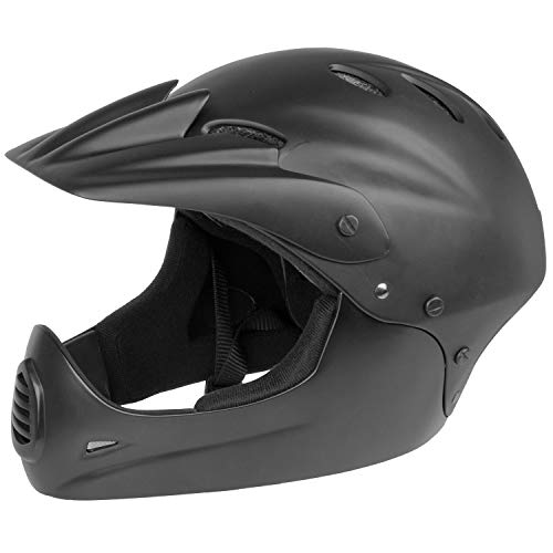 M-Wave Casco de Descenso All in 1 <, Talla M, 54-58 cm, Negro Mate, Unisex-Adult