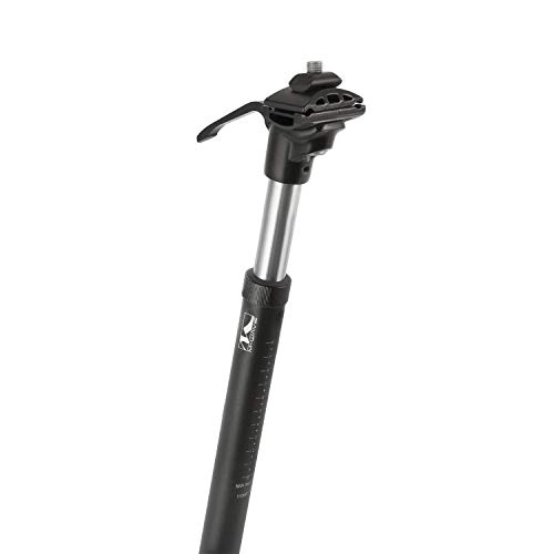 M-Wave SS100ADJ - Tija de sillín para Bicicleta, Color Negro Mate, 27.2 x 365 mm