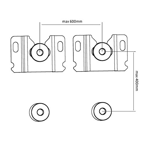 Maclean MC-779 - Soporte de Pared para televisores LCD, LED, Plasma, Ultrafino, hasta 55 kg, máx. VESA 600 x 400