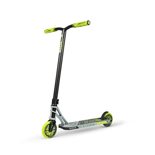 MADD MGP Gear MGX Freestyle Stunt Scooter Pro - Patinete para acrobacias, color gris y verde