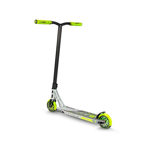 MADD MGP Gear MGX Freestyle Stunt Scooter Pro - Patinete para acrobacias, color gris y verde