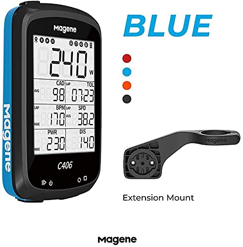 Magene C406 Ordenador para Bicicleta Pantalla LCD de 2,5 Pulgadas GPS Resistente al Agua Inalámbrico Inteligente Montaña Bicicleta Monitor Datos de Ciclismo